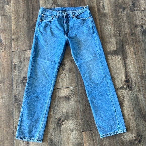 Levi’s 505 Men’s Jeans Blue Denim Size W32 X L32 - Picture 3 of 8